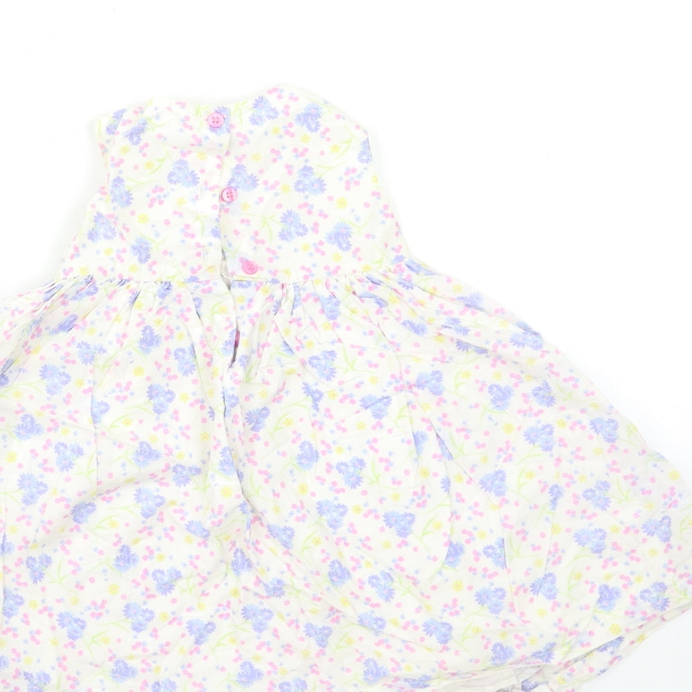 Mothercare Baby White Floral Fit & Flare Size 12-18 Months