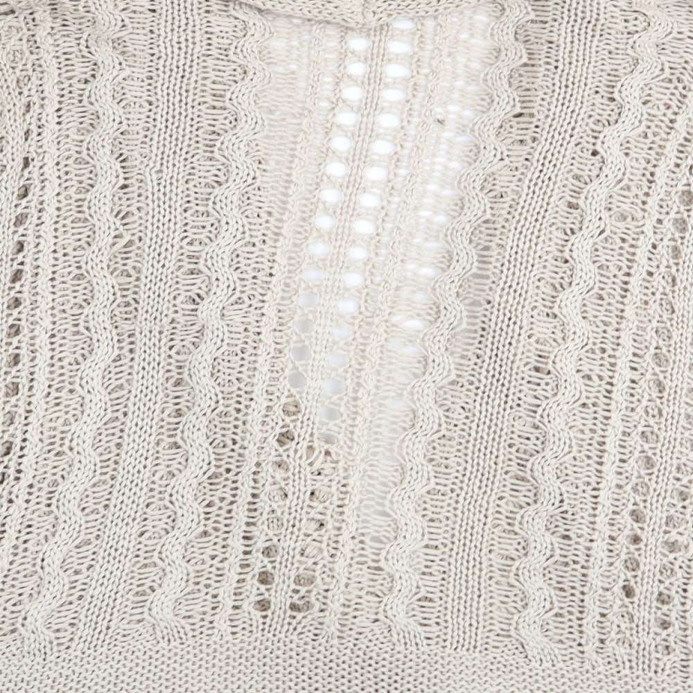 Marks & Spencer Womens Beige Cardigan Jumper Size 10
