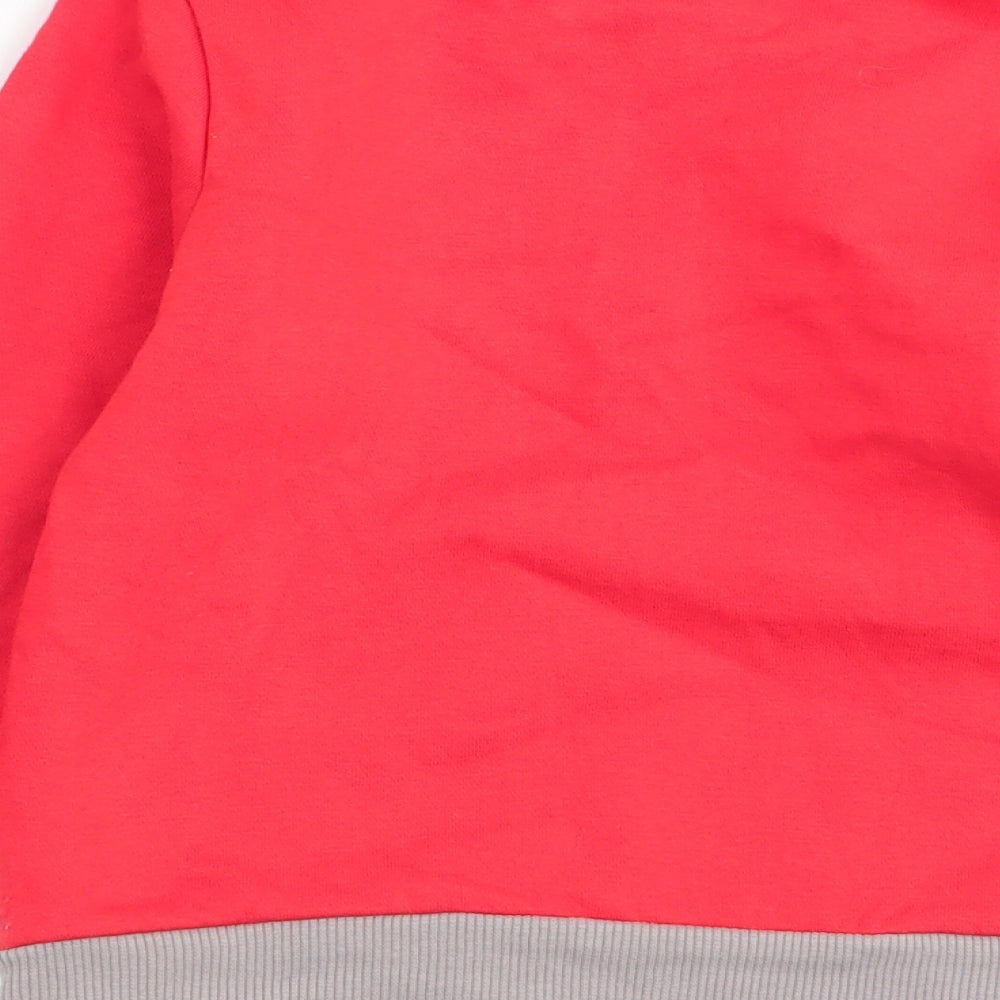 Asda George Girls Red Pullover Jumper Size 2-3 Years - christmas