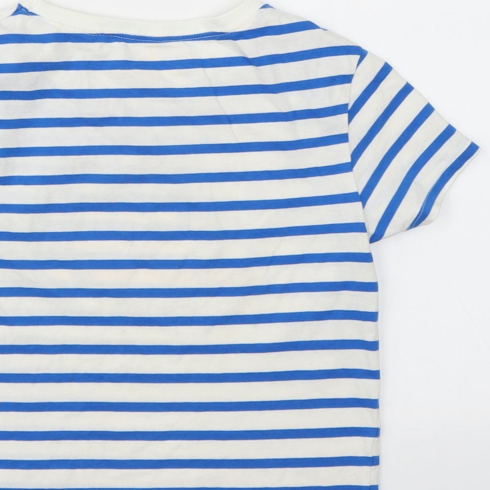 Next Boys Multicoloured Striped Basic T-Shirt Size 8 Years
