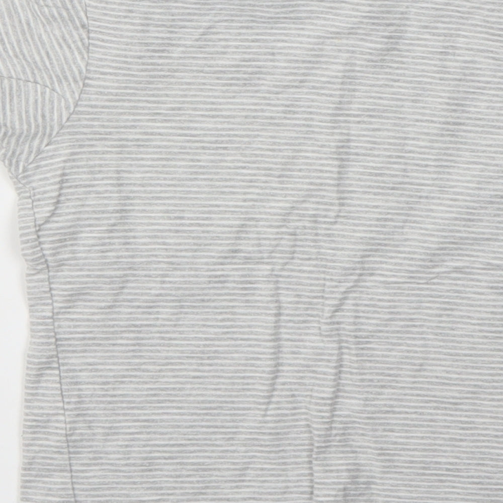 Matalan Boys Grey Striped Basic T-Shirt Size 5-6 Years