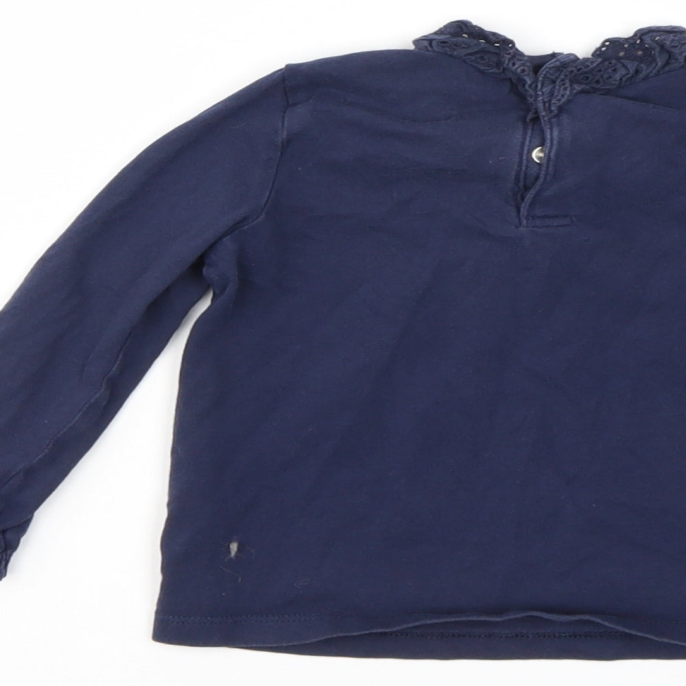 F&F Girls Blue Basic T-Shirt Size 12-18 Months
