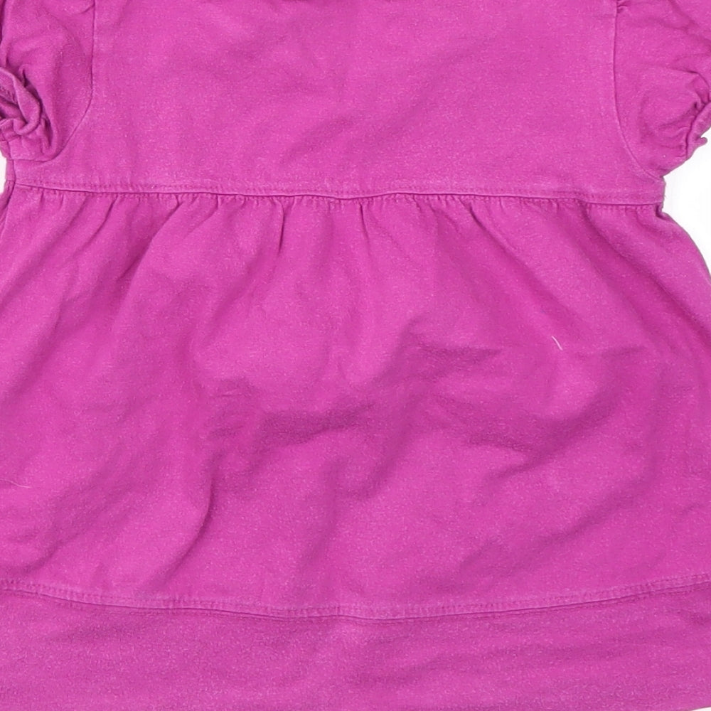 Preworn Girls Purple Fit & Flare Size 18 Months