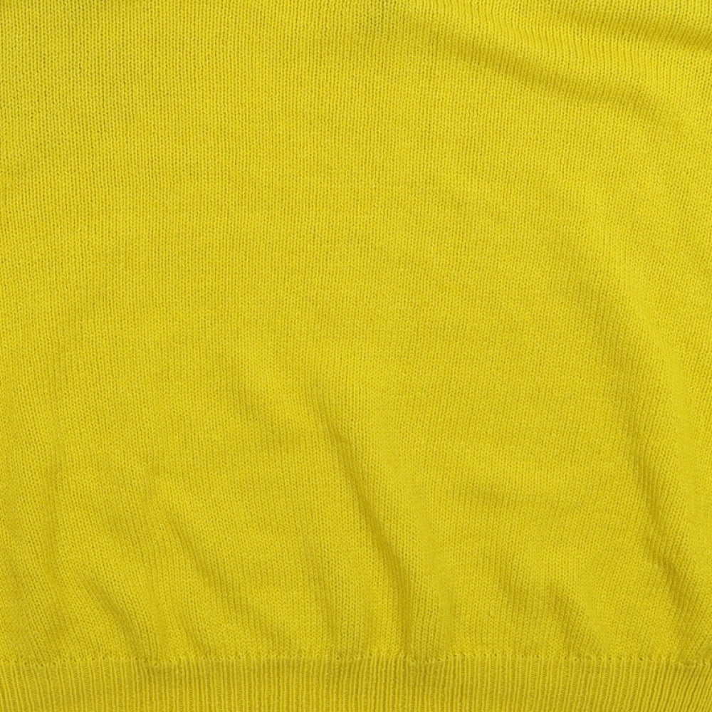 Divided Womens Yellow Knit Pullover Jumper Size L