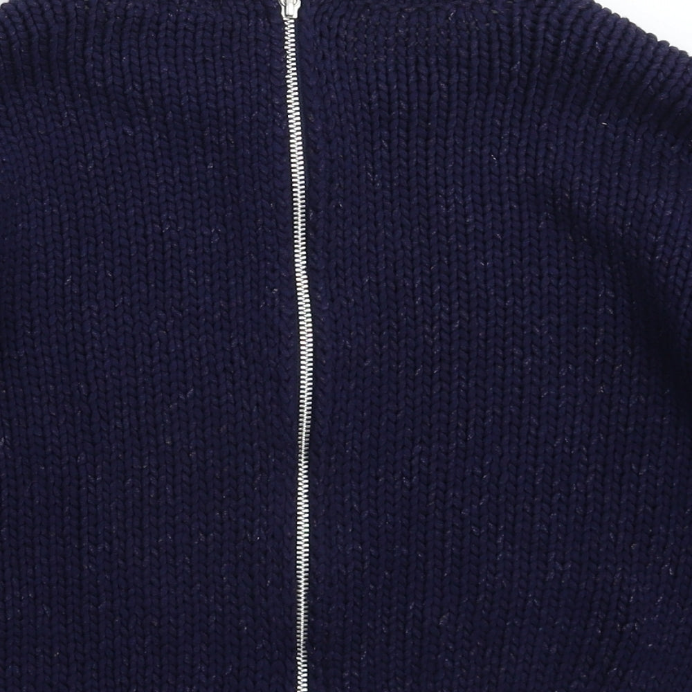 Topshop Womens Blue Knit Pullover Jumper Size 8