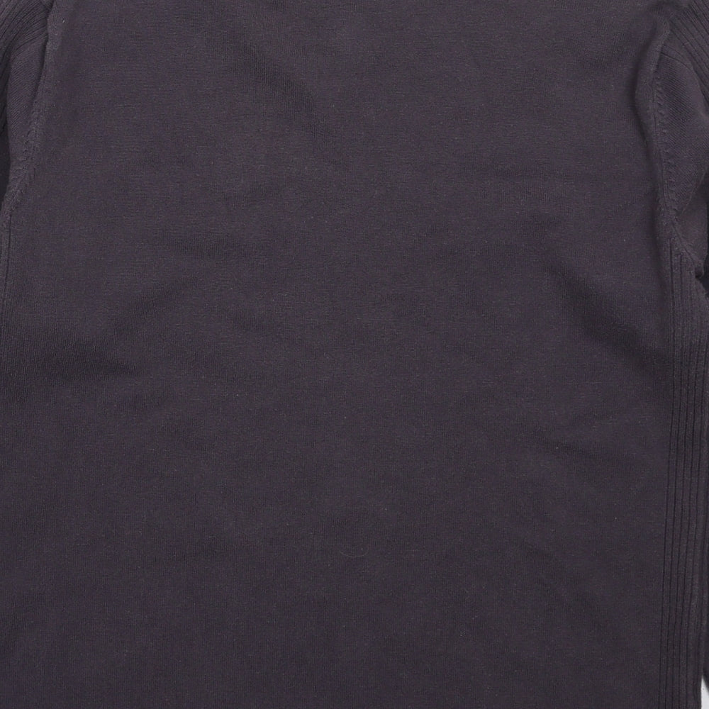 George Mens Grey Knit Pullover Jumper Size S