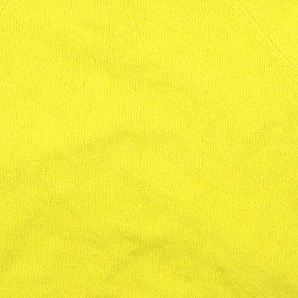 H&M Womens Yellow Knit Pullover Jumper Size M