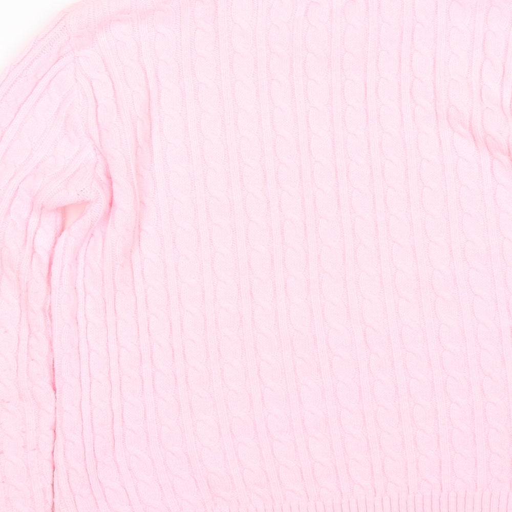 pure & natural Womens Pink Pullover Jumper Size S