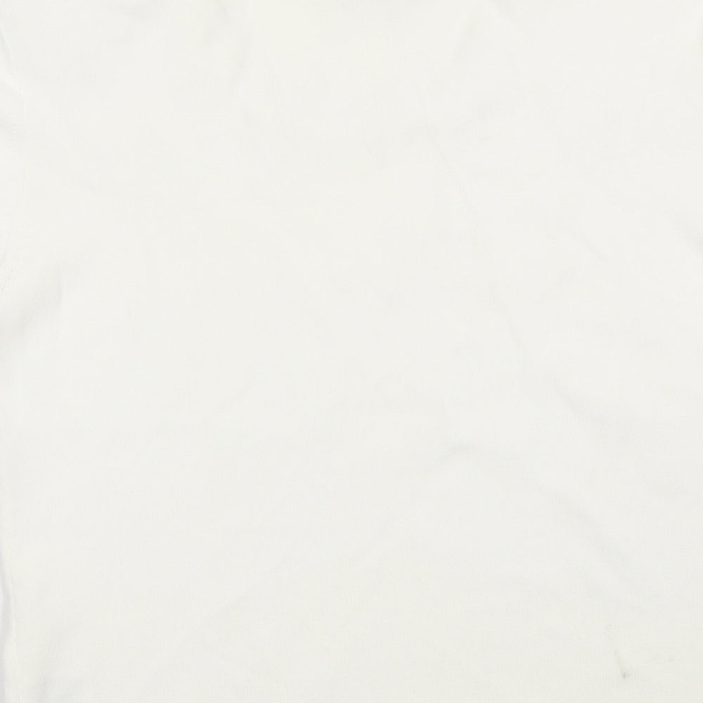 Roman Womens White Basic T-Shirt Size S