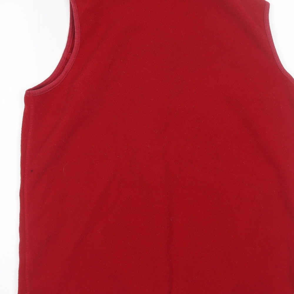 EWM Womens Red Full Zip Sweatshirt Size M