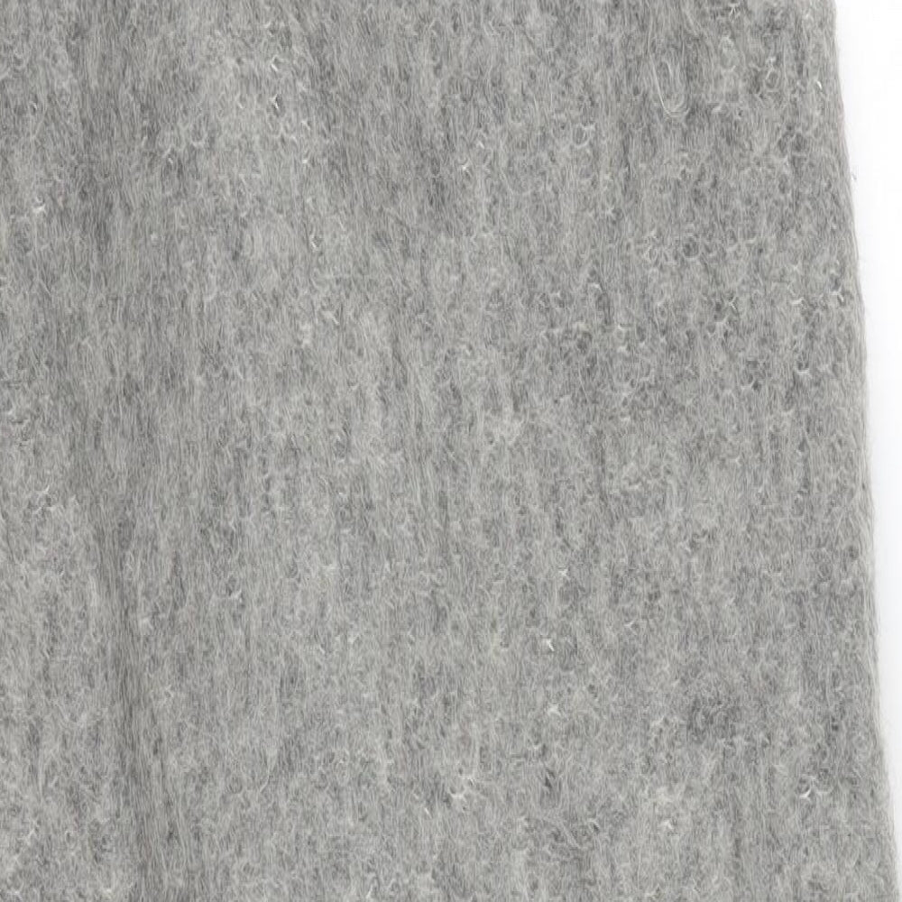 Topshop Womens Grey Trench Coat Coat Size S