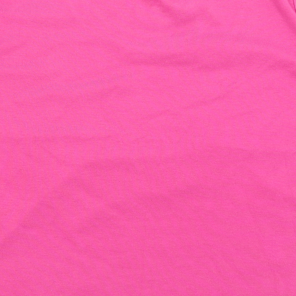 Emreco Womens Pink Basic T-Shirt Size 16