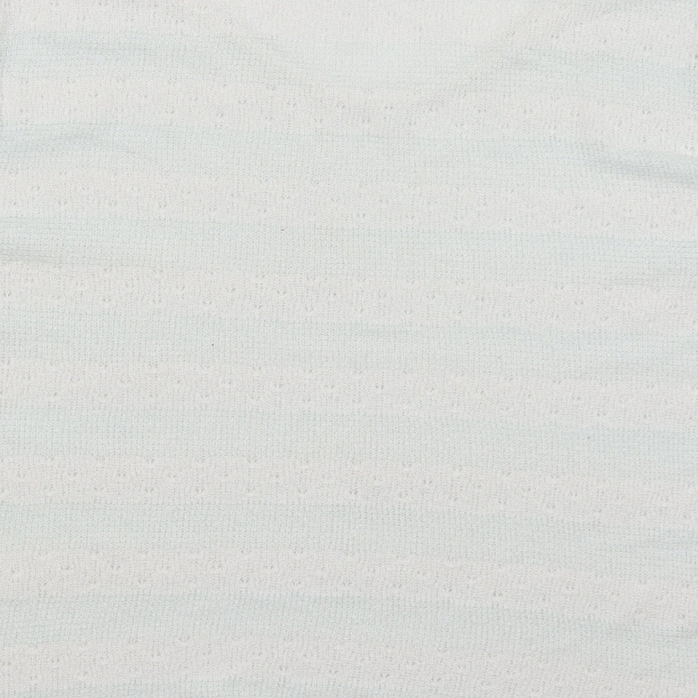 NEXT Womens White Striped Pullover Jumper Size 14