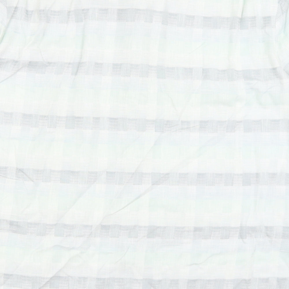 Jaques Britt Womens Blue Check Basic Button-Up Size 16