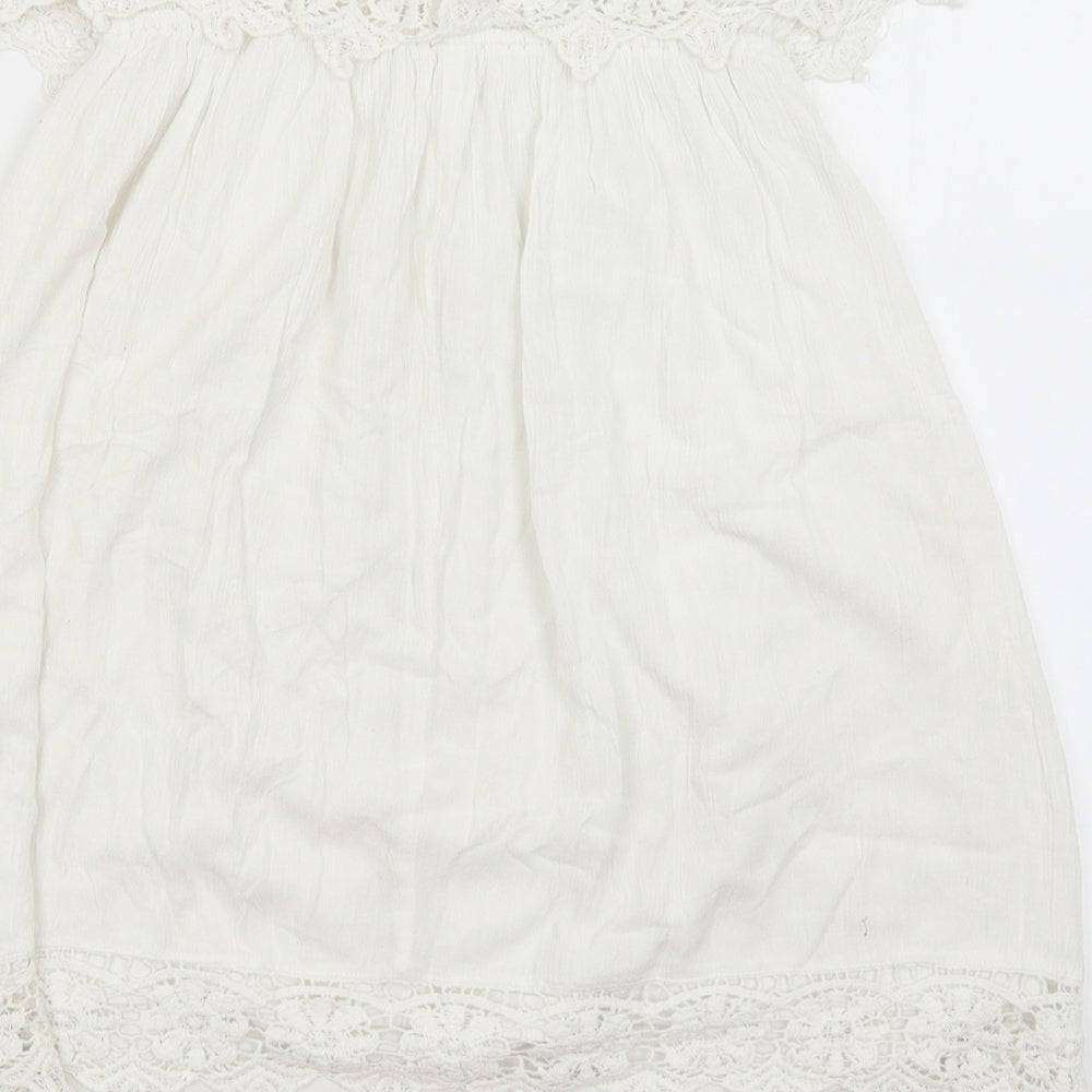 Select Womens White Basic Blouse Size 10