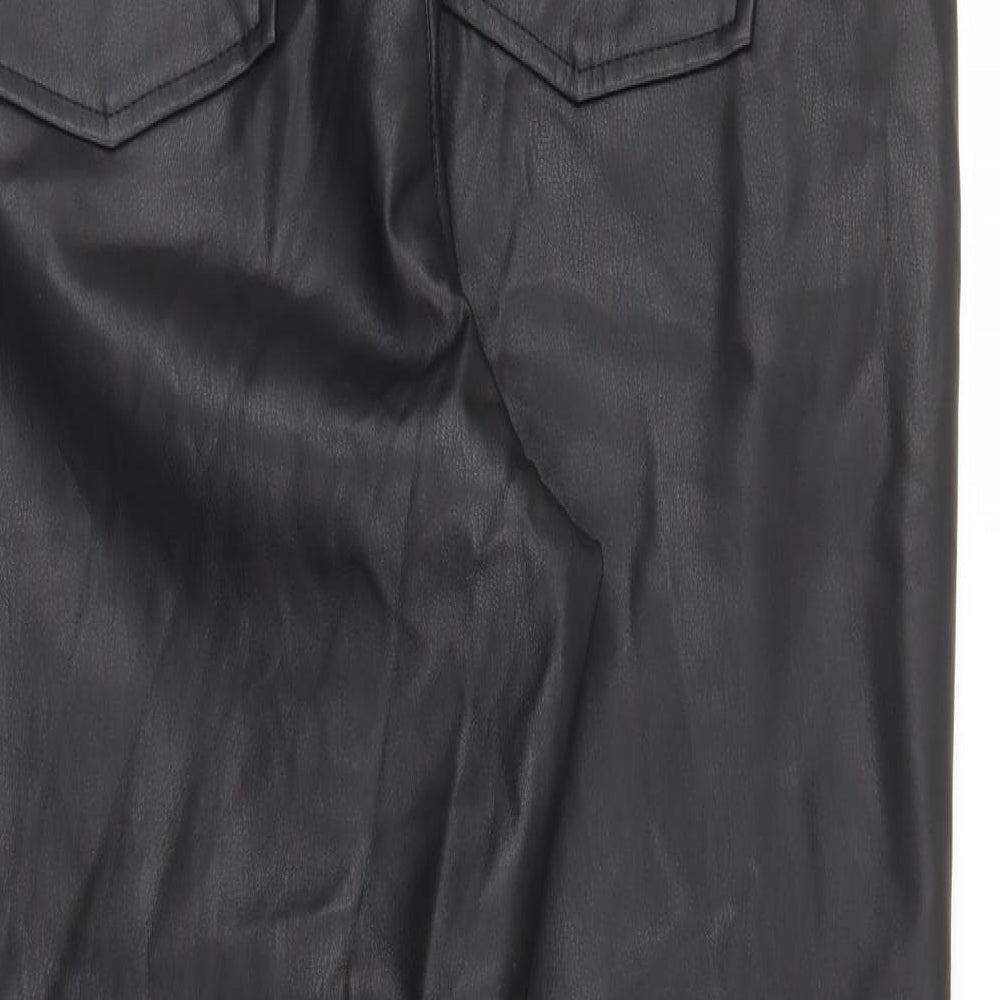 F&F Womens Black Trousers Size 14 L27 in