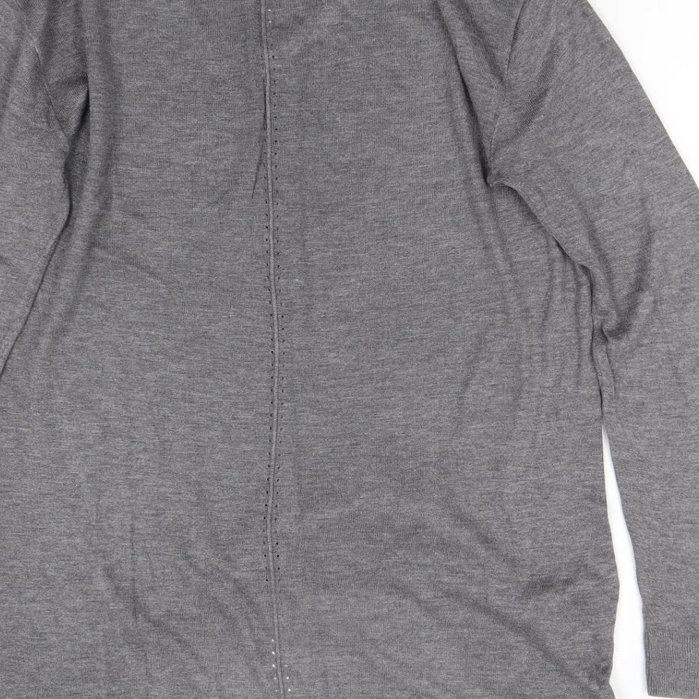 H&M Womens Grey Knit Pullover Jumper Size S