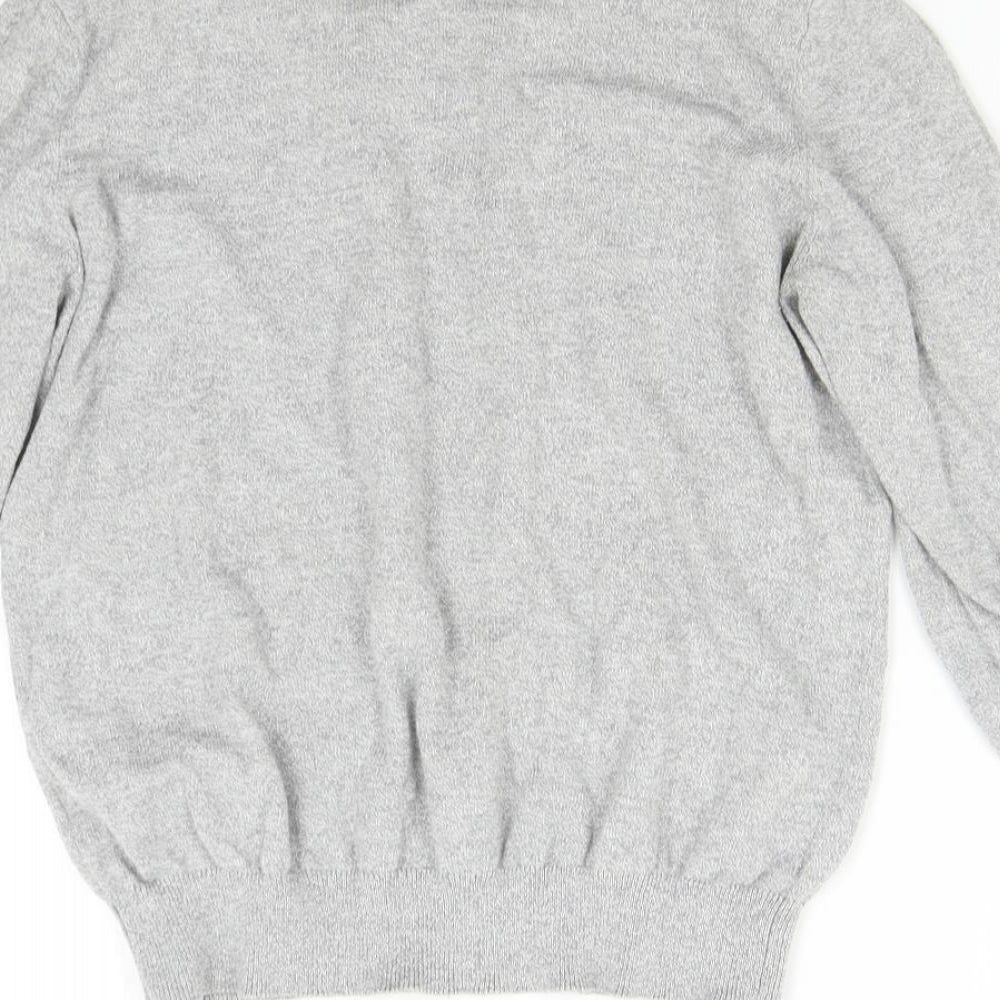 New Look Womens Grey Knit Pullover Jumper Size 12