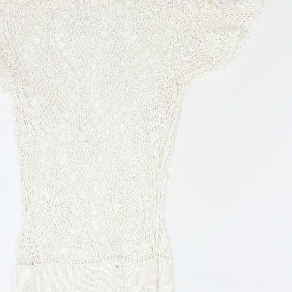 Influence Womens Ivory Pullover Jumper Size M