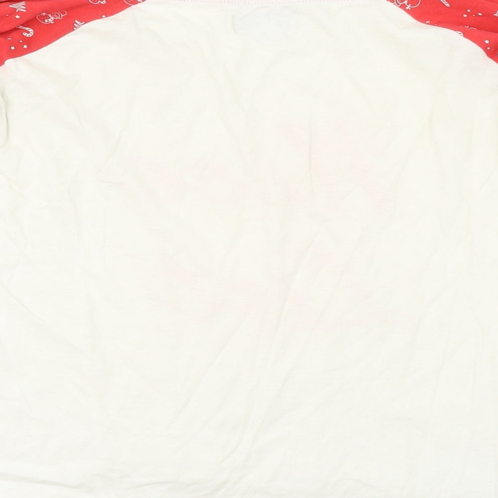 Brave Soul Womens White Basic T-Shirt Size M