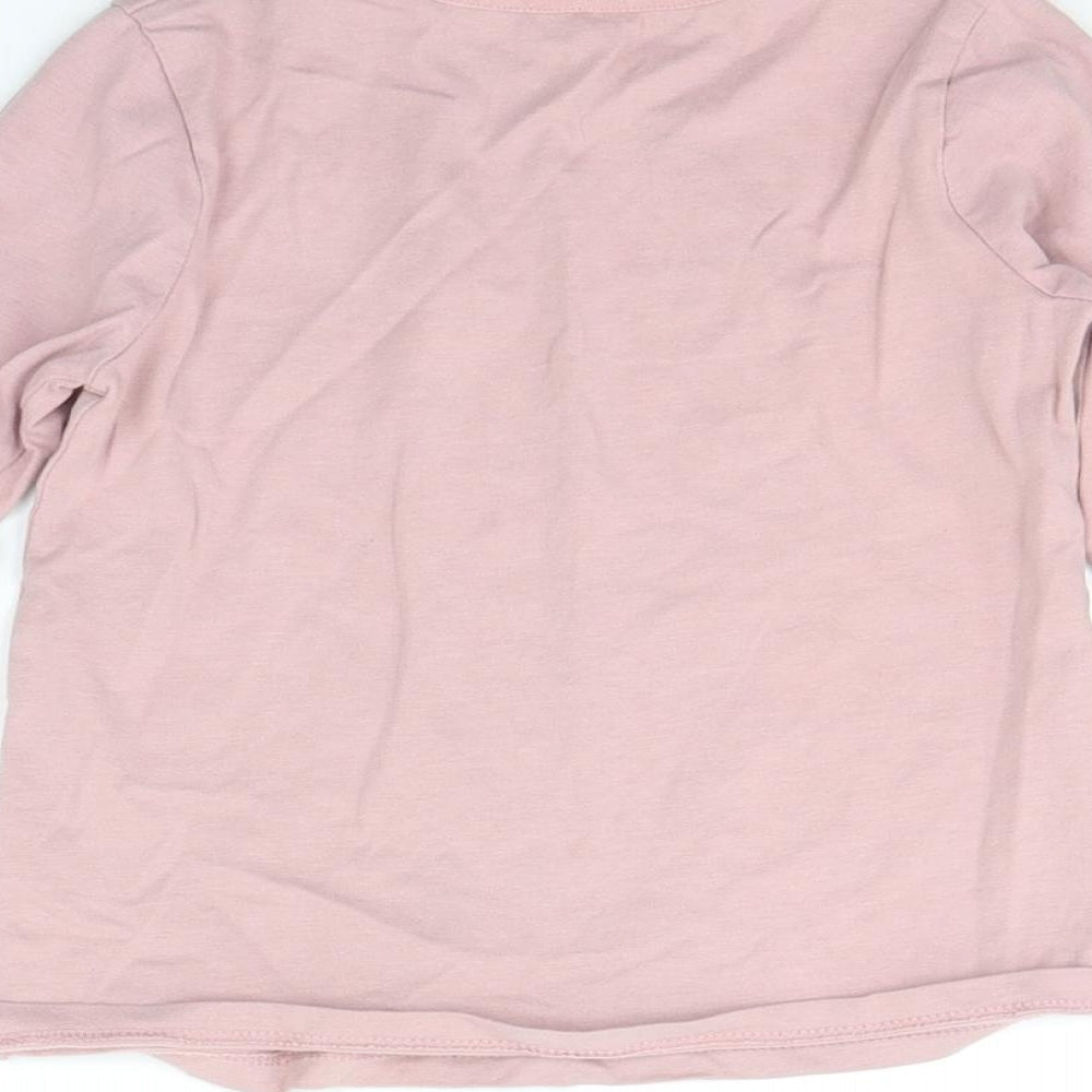 George Girls Pink Basic T-Shirt Size 5-6 Years