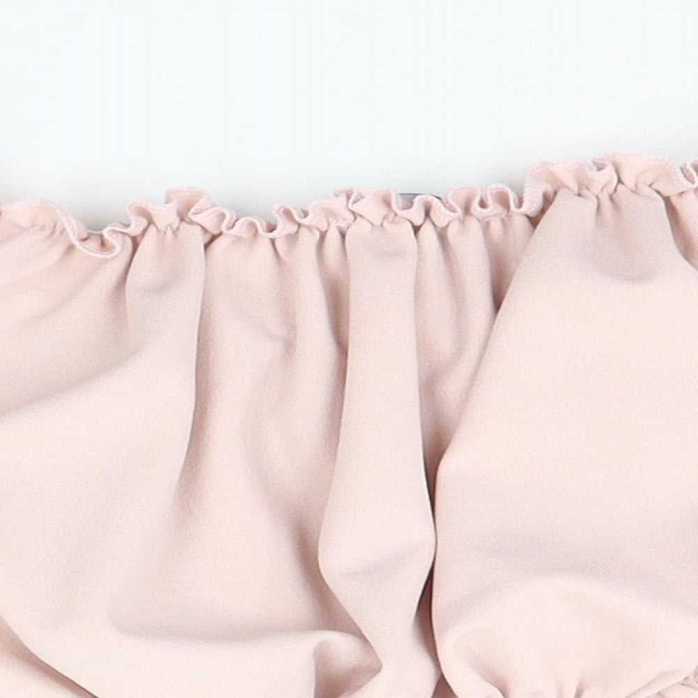New Look Womens Pink Basic Blouse Size 8