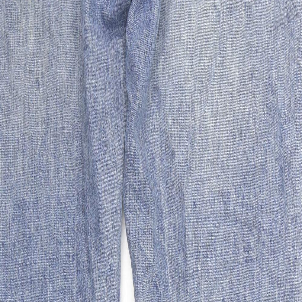 Easy Womens Blue Straight Jeans Size 36 in L30 in