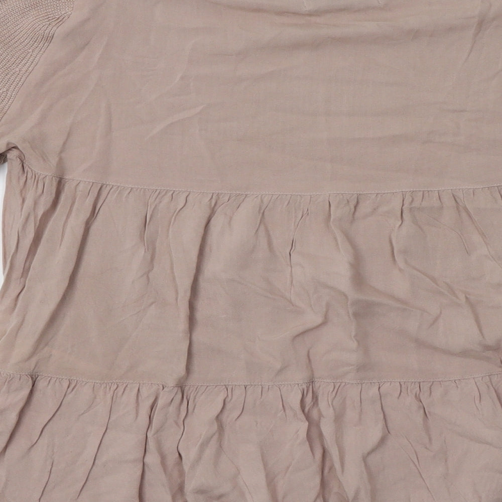 Marks & Spencer Womens Beige Pullover Sweatshirt Size 12