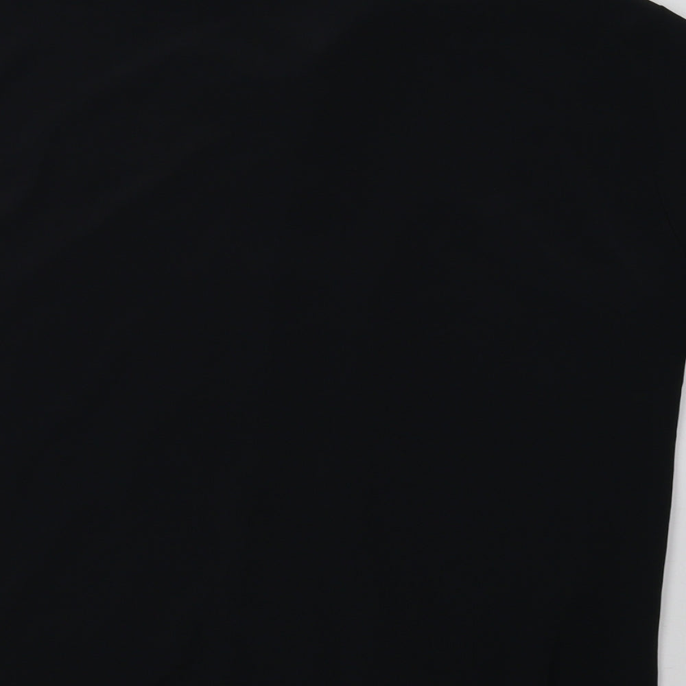 Topshop Womens Black Basic Button-Up Size 8
