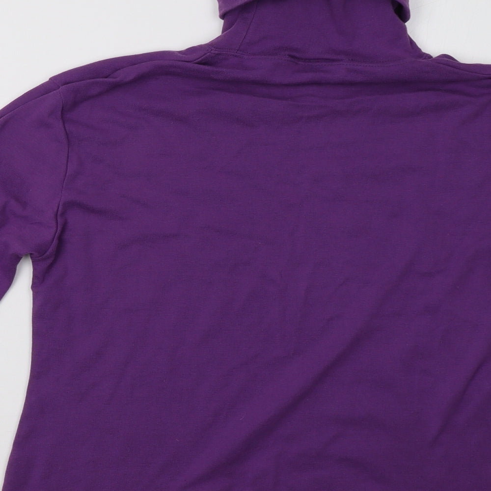 janique Womens Purple Pullover Sweatshirt Size XL
