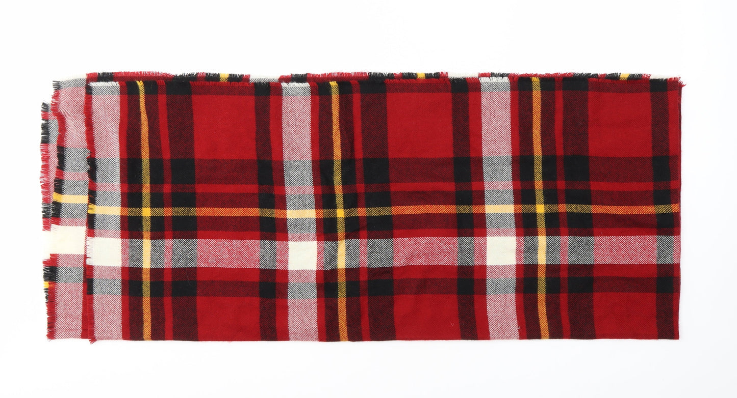 NEXT Unisex Red Check Scarf