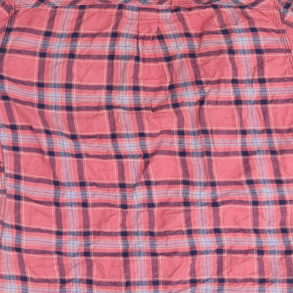 NEXT Mens Pink Check Button-Up Size S