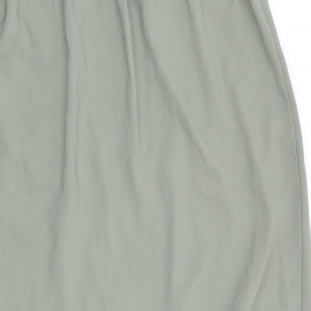 New Look Womens Green A-Line Skirt Size 12 - Back Elastication