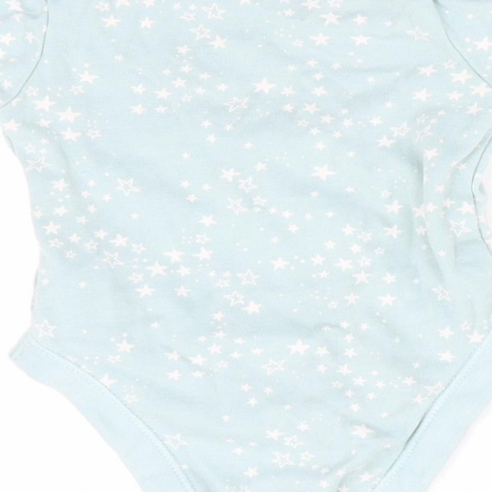 George Girls Green Romper One-Piece Size 0-3 Months - Star Print