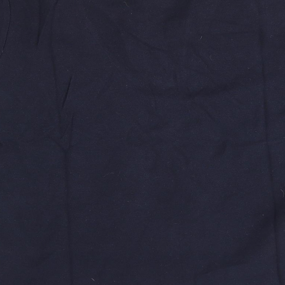 Classic Womens Blue Basic Polo Size M