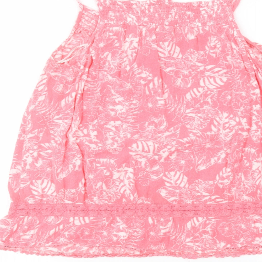 George Womens Pink Basic Blouse Size 14