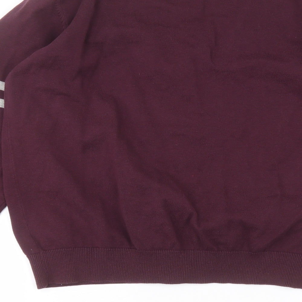 Lee Cooper Womens Red Cardigan Jumper Size L