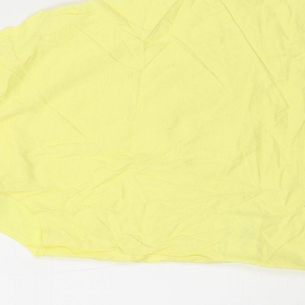 H&M Girls Yellow Basic Tank Size 7-8 Years