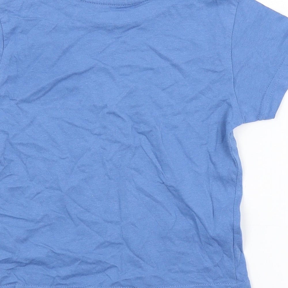Primark Boys Blue Basic T-Shirt Size 2-3 Years
