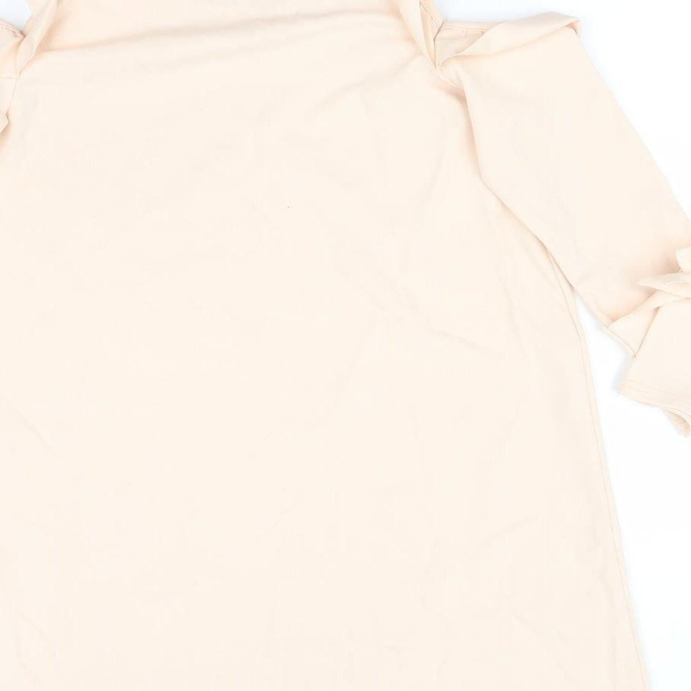 Prague Womens Pink Basic T-Shirt Size 10