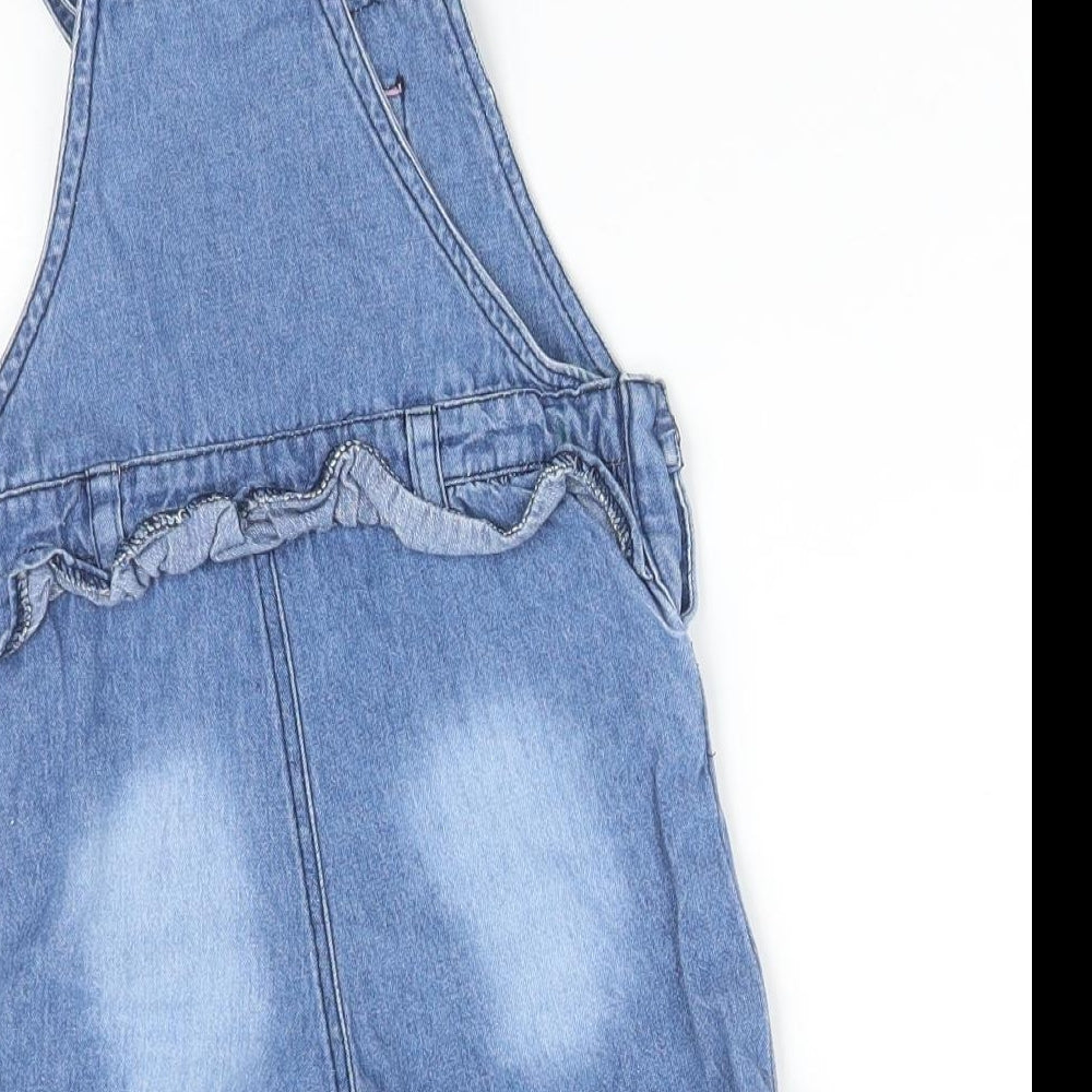 WATCH ME GROW Girls Blue Dungaree One-Piece Size 12 Months