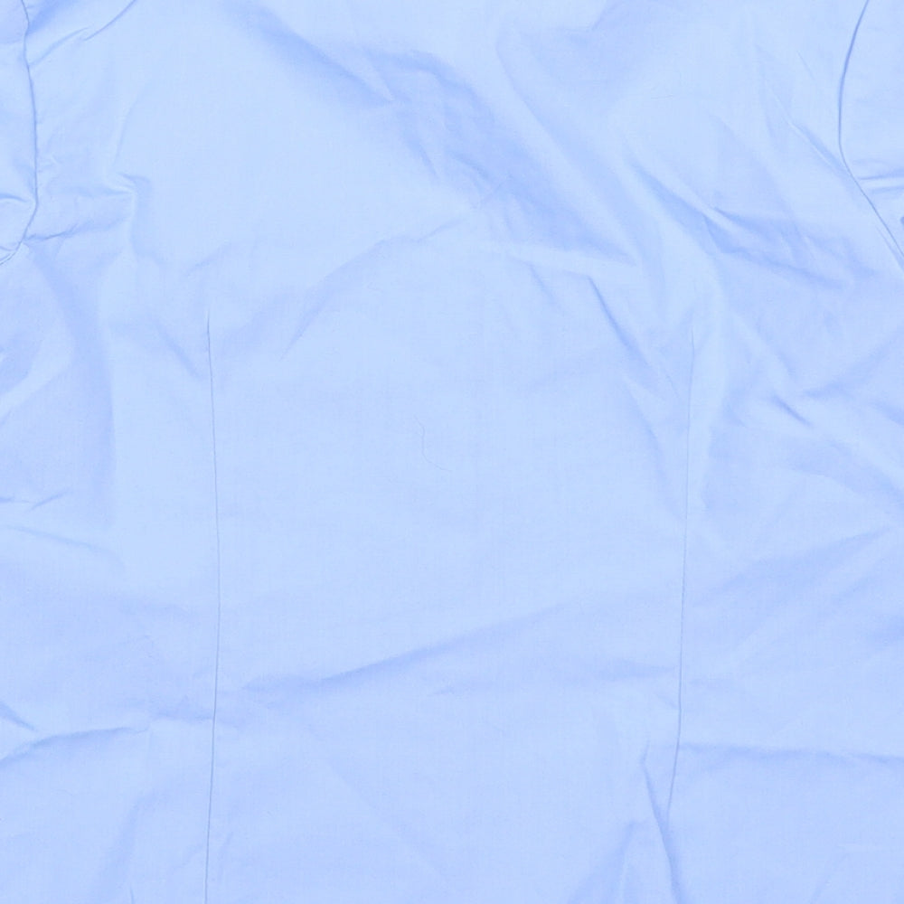 George Boys Blue Basic Button-Up Size 7-8 Years