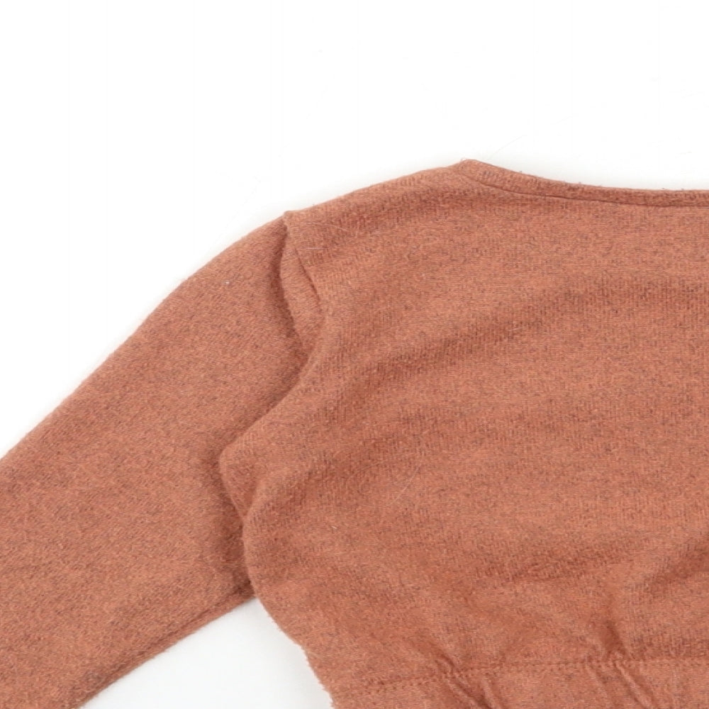 George Girls Brown Pullover Sweatshirt Size 2-3 Years