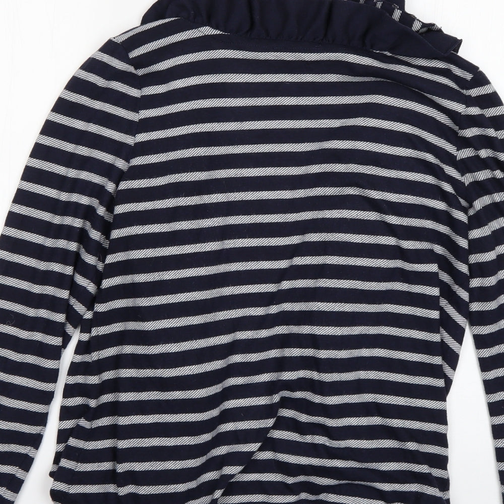 Preworn Womens Multicoloured Striped Cardigan Jumper Size 14