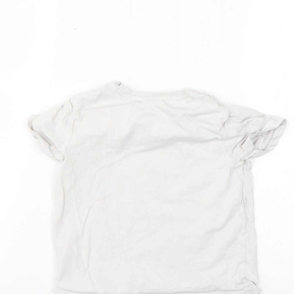 Nutmeg Girls Grey Basic T-Shirt Size 4-5 Years