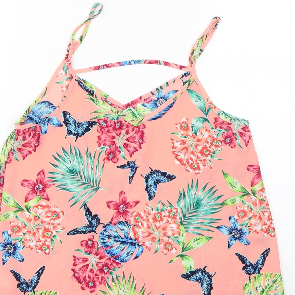 Primark Womens Multicoloured Floral Basic Blouse Size 6