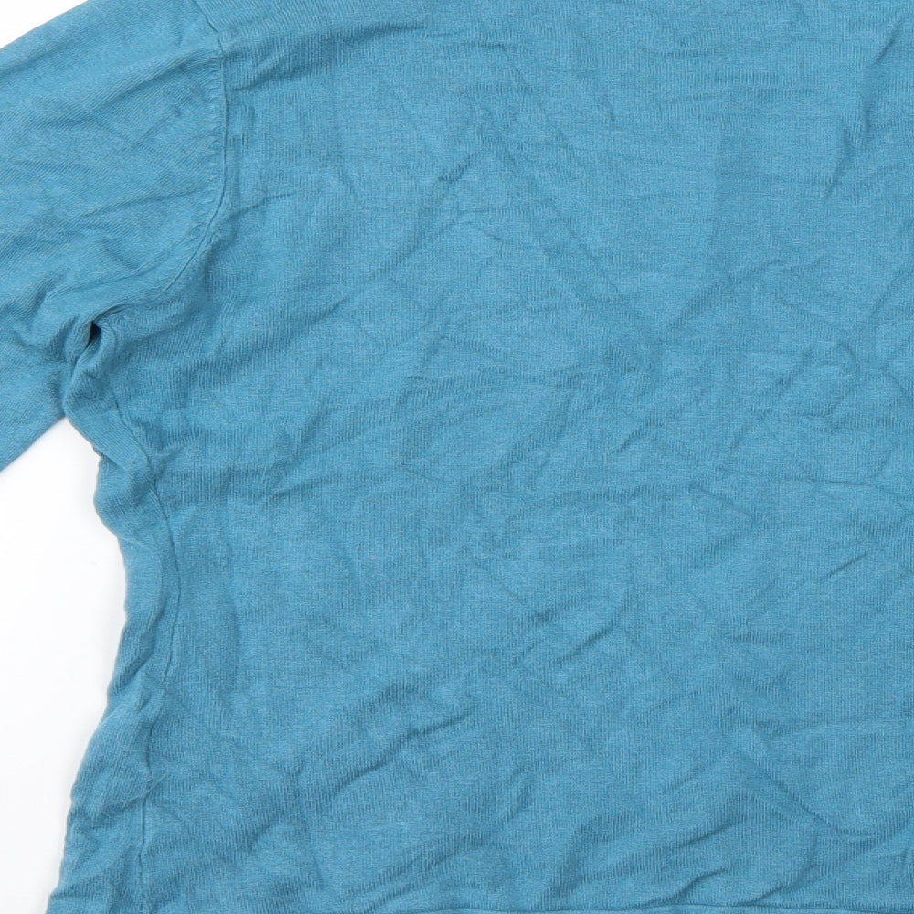 Klass Womens Blue Pullover Jumper Size M