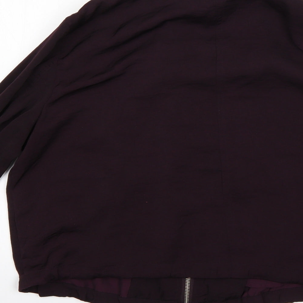 H&M Womens Purple Jacket Coat Size 14