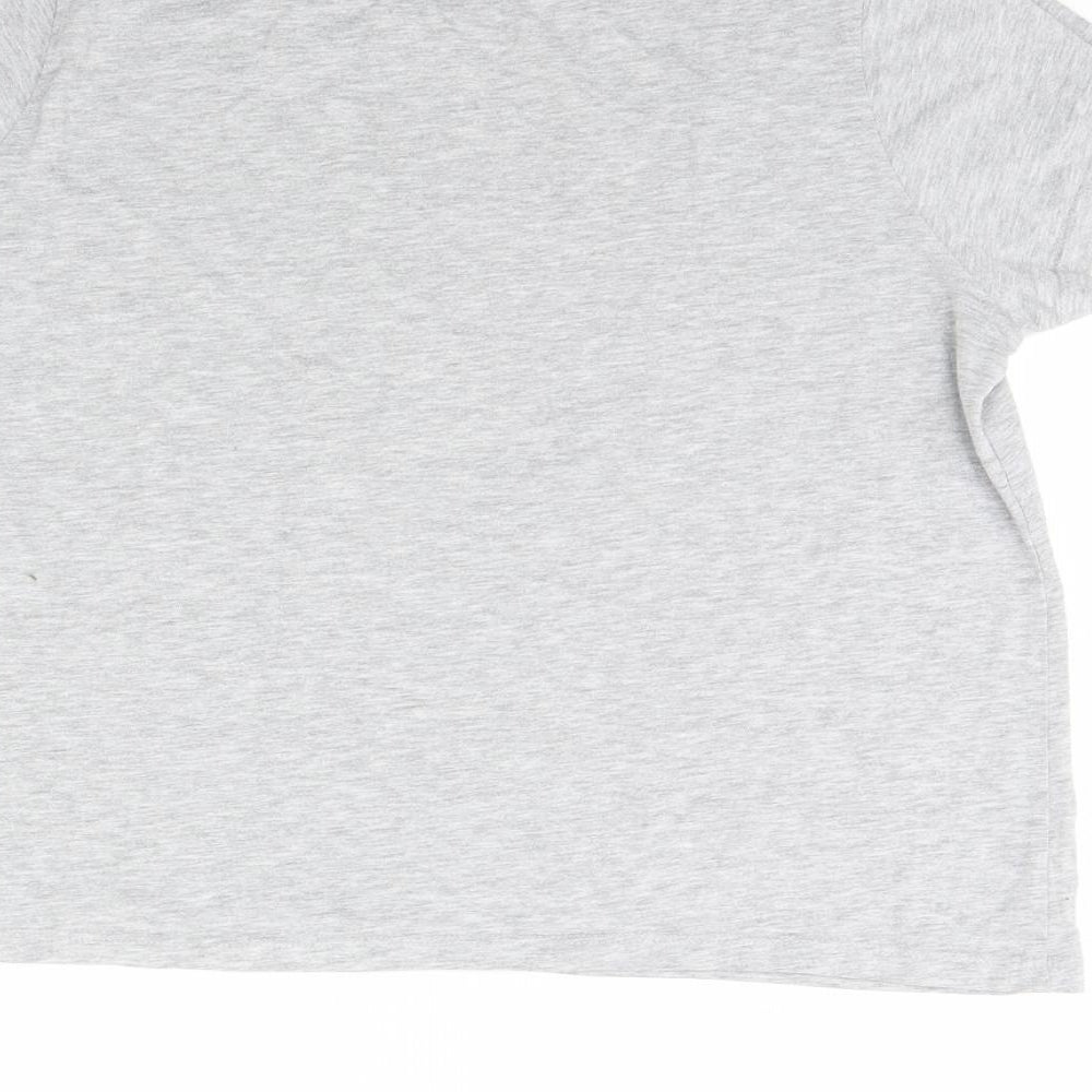 Disney Womens Grey Basic T-Shirt Size 18