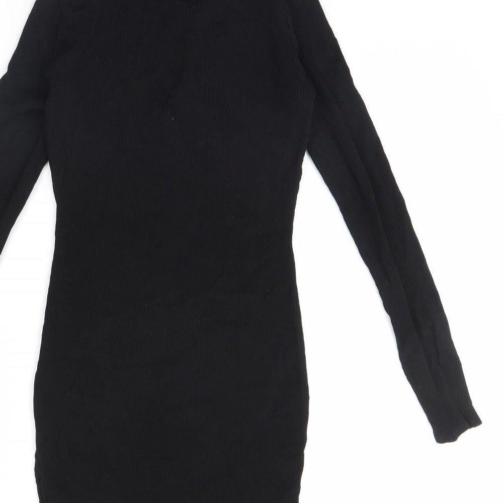 Missguided Womens Black Mini Size 10